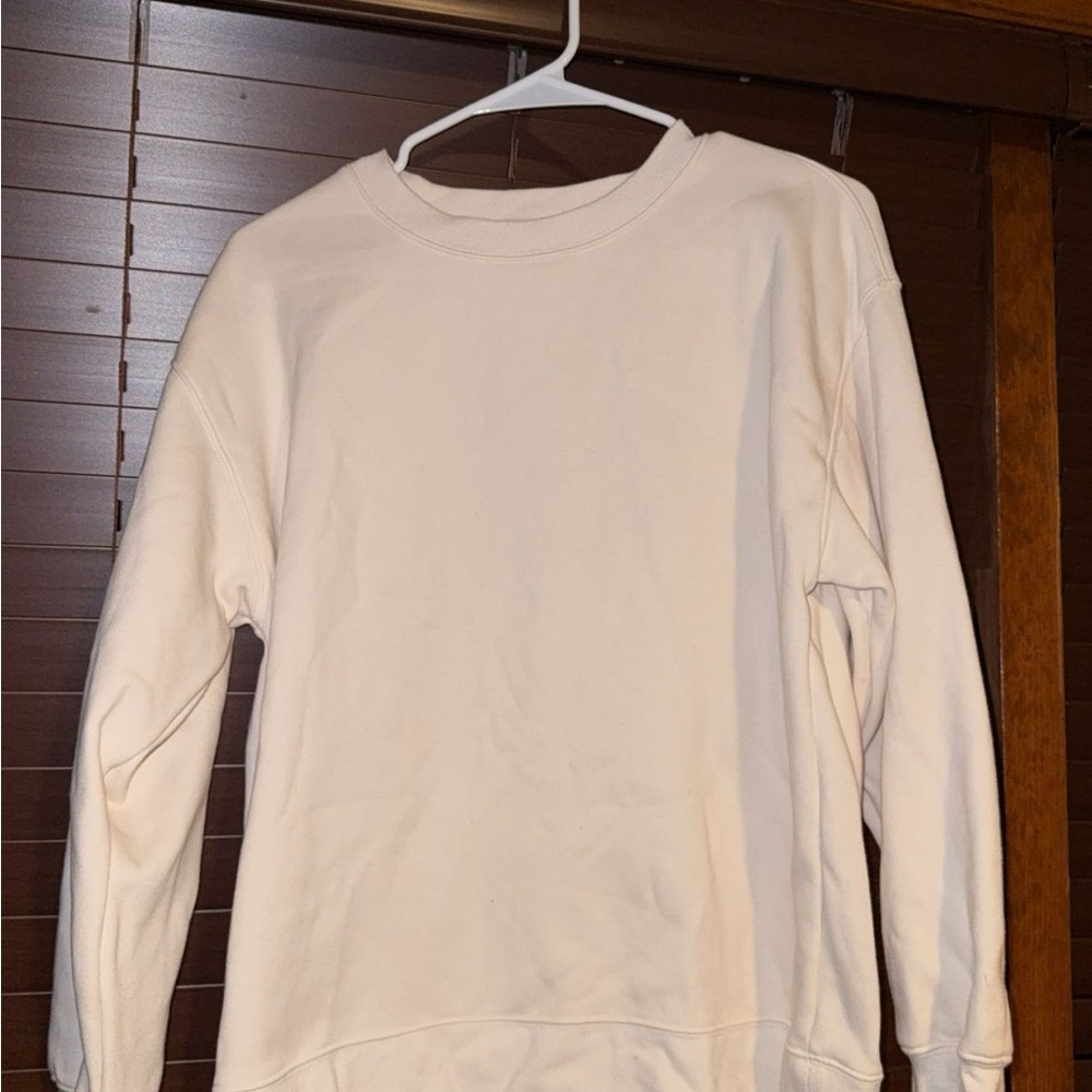Fabletics Cream Sweatshirt